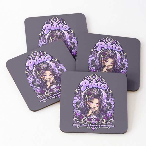 Item preview, Pluto Kawaii Astrology – Purple Gothic Celestial Goddess designed and sold by MetaModel Editions.