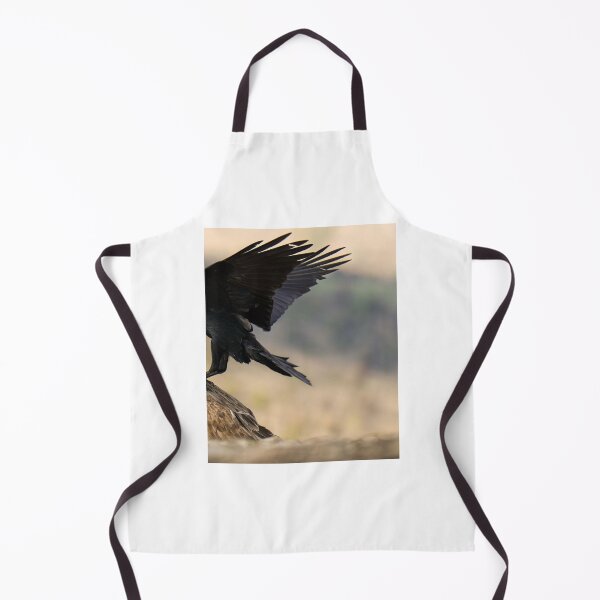 Item preview, Black Bird Landing on Brown Feathered Surface designed and sold by wildframe-color.