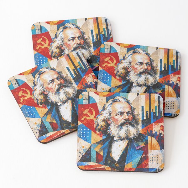 Item preview, Karl Marx Painting – Iconic Philosopher Portrait Art designed and sold by GalleryKauffeld.
