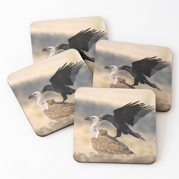 Item preview, Black Crow on Perched Vulture designed and sold by wildframe-color.