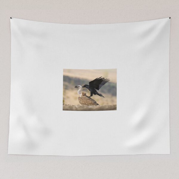 Item preview, Black Crow on Perched Vulture designed and sold by wildframe-color.