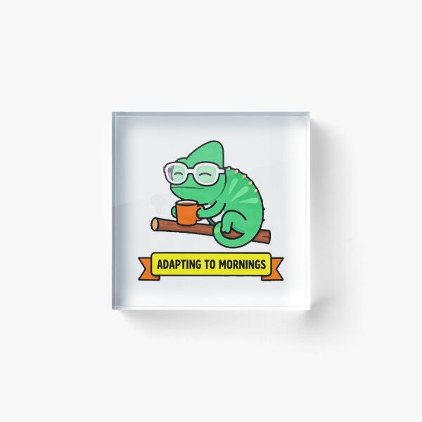 Item preview, Funny Tired Coffee Lover Chameleon designed and sold by Arc2020.