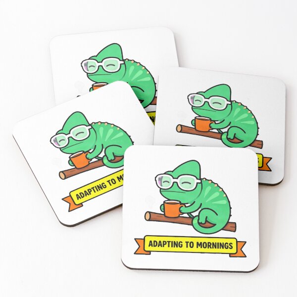 Item preview, Funny Tired Coffee Lover Chameleon designed and sold by Arc2020.