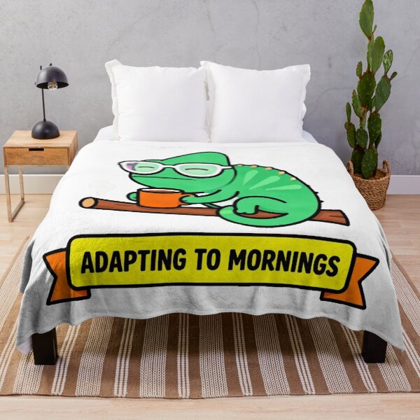 Item preview, Funny Tired Coffee Lover Chameleon designed and sold by Arc2020.