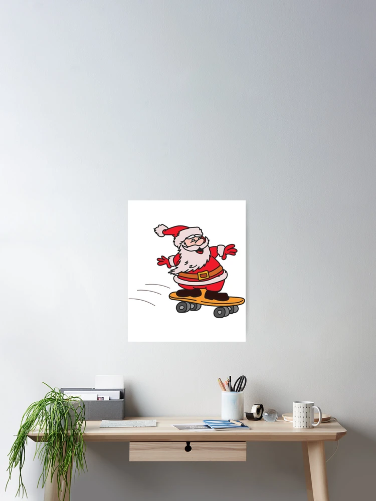 Thumbnail 2 of 3, Poster, Santa Riding. designed and sold by stringe-apoloni.