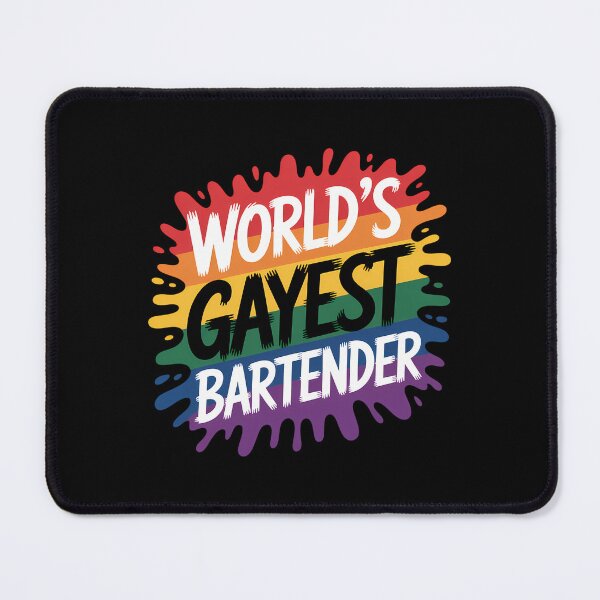 Item preview, World's Gayest LGBT Bartender designed and sold by Samuromero.