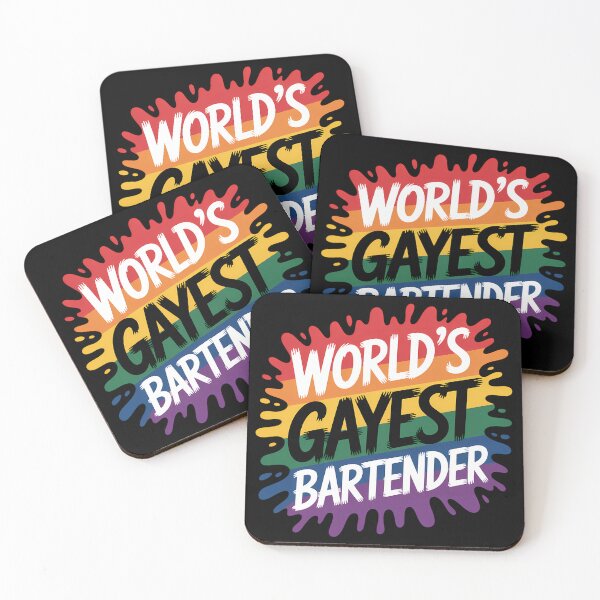 Item preview, World's Gayest LGBT Bartender designed and sold by Samuromero.