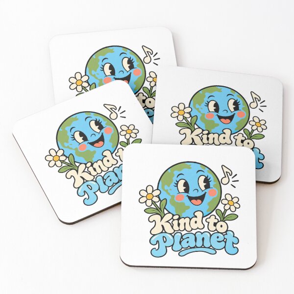 Item preview, Kind To Planet Earth Retro Sticker - Vintage Eco Globe Graphic designed and sold by VYBEHAUS.
