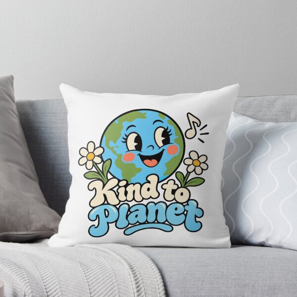 Item preview, Kind To Planet Earth Retro Sticker - Vintage Eco Globe Graphic designed and sold by VYBEHAUS.