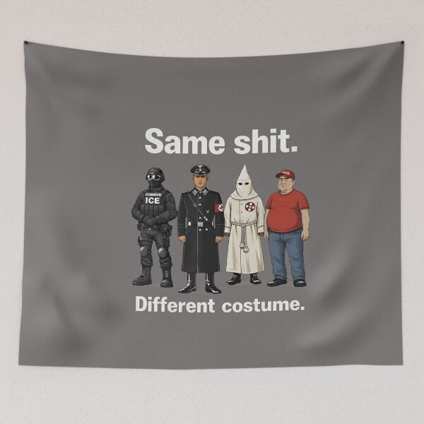 Item preview, Same Shit Different Costume Political Satire-92 designed and sold by ReneeKBrown.