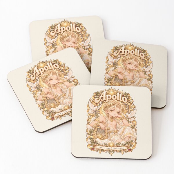 Item preview, Apollo – Golden Sun God Kawaii Greek Mythology Art designed and sold by MetaModel Editions.