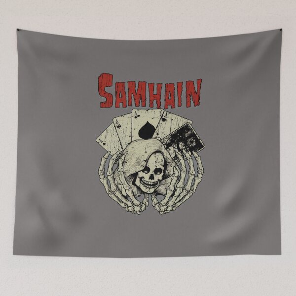 Item preview, SAMHAIN Skeleton Playing Cards Distressed T-Shirt-33 designed and sold by ReneeKBrown.