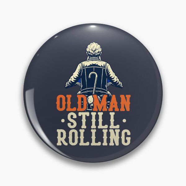 Item preview, Old Man Still Rolling, White Bearded Biker Grandpa designed and sold by LV-creator.