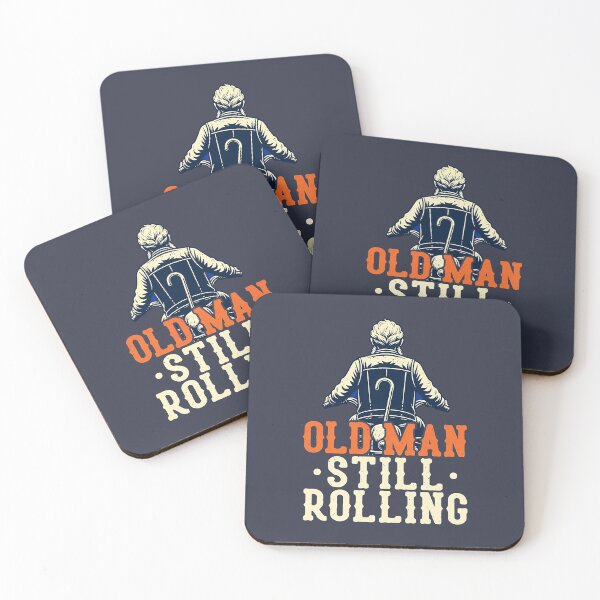 Item preview, Old Man Still Rolling, White Bearded Biker Grandpa designed and sold by LV-creator.
