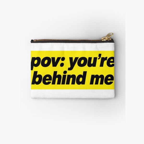 Item preview, POV: You're Behind Me Funny Bumper designed and sold by SULALA-cats.