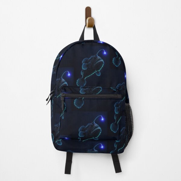 Item preview, Deep Sea Anglerfish — Bioluminescent Glow in the Midnight Zone, Abyssalcore Art designed and sold by mushizaman.