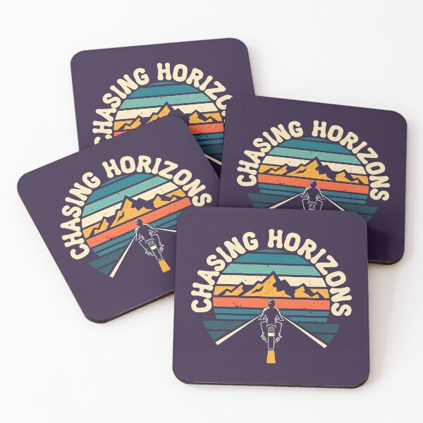 Item preview, Chasing Horizons Biker Towards the Setting Sun Retro designed and sold by LV-creator.