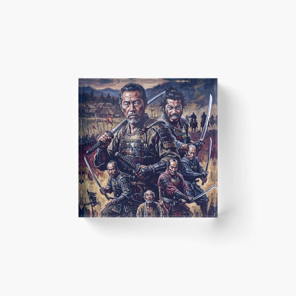 Item preview, Seven Samurai Action Drama Fine Art Tribute designed and sold by Art's Diner.