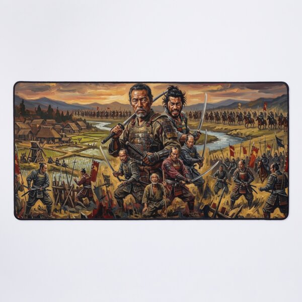 Item preview, Seven Samurai Action Drama Fine Art Tribute designed and sold by Art's Diner.