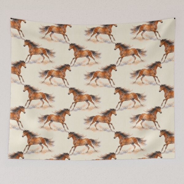 Item preview, Watercolor galloping horse designed and sold by Anne Londez Studio.