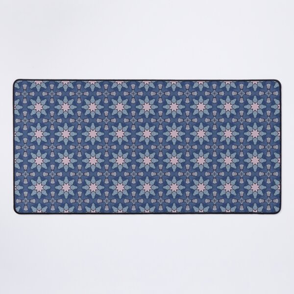 Item preview, Deep Indigo Soft Lilac Slate Blue Octagonal Starburst Cross Mosaic Mandala - Duvet Cover designed and sold by ArithraStudio.