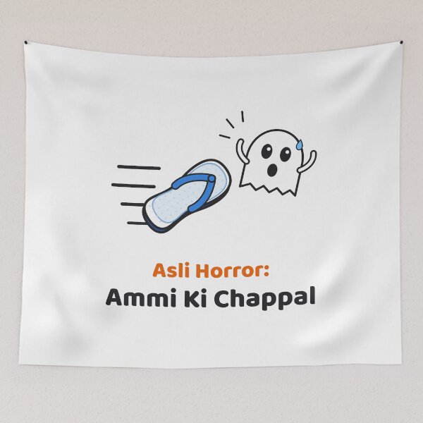 Item preview, Asli Horror Ammi Ki Chappal - Funny Desi Halloween designed and sold by Chai & Chaos.