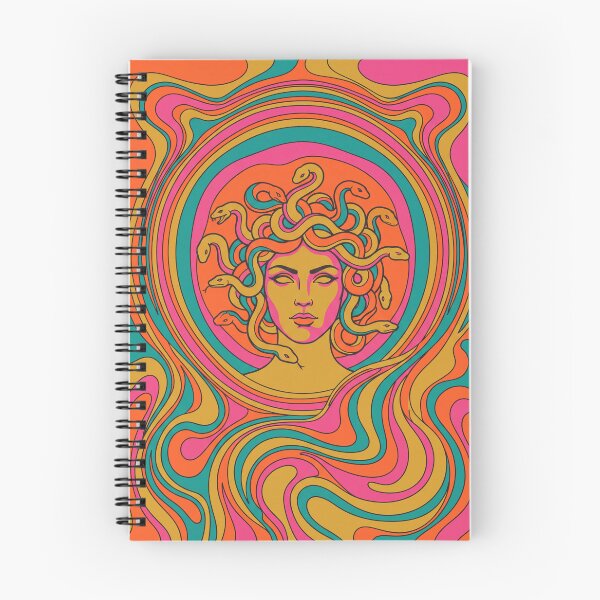Item preview, Psychedelic Medusa – Retro 70s Mythology Art designed and sold by MJVolt.