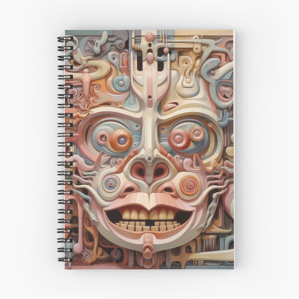 Item preview, 3D Psychedelic Mask Fresco designed and sold by bfunky-visuals.