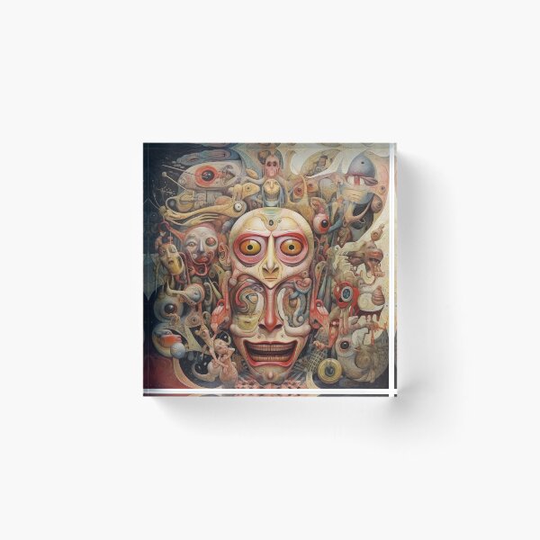 Item preview, Psychedelic Masquerade Faces designed and sold by bfunky-visuals.