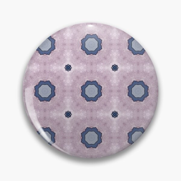Item preview, Dusty Mauve Slate Blue Deep Indigo Octagonal Eyelet Medallion Tile Pattern Mandala - Duvet Cover designed and sold by ArithraStudio.
