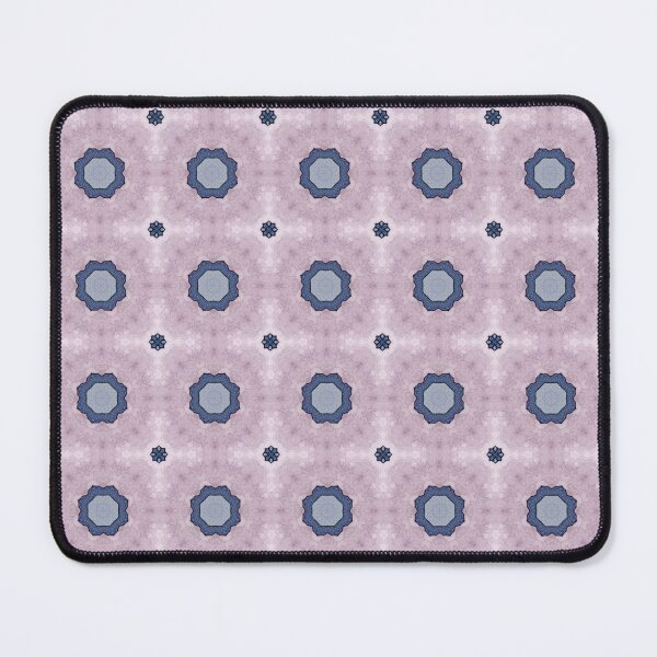 Item preview, Dusty Mauve Slate Blue Deep Indigo Octagonal Eyelet Medallion Tile Pattern Mandala - Duvet Cover designed and sold by ArithraStudio.