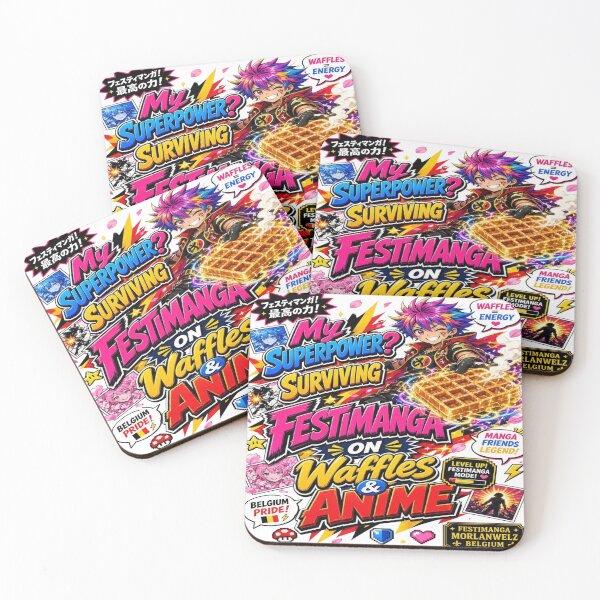 Item preview, Festimanga Morlanwelz Belgium Anime Waffles Superpower T-Shirt designed and sold by Sushikidsntoddlers.