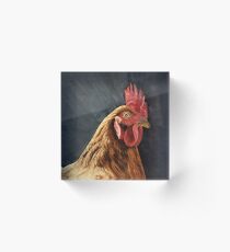 Little Red Hen Acrylic Block