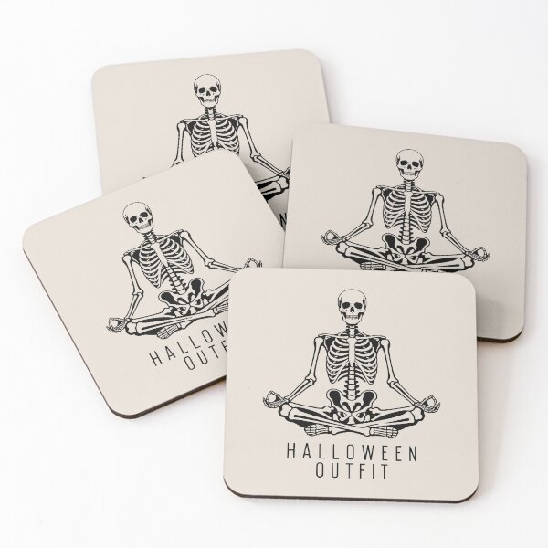 Item preview, Halloween Outfit Meditating Skeleton Yoga Pose designed and sold by MavtM.