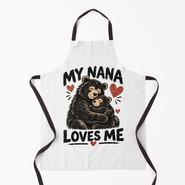 Item preview, My Nana Loves Me - Cute Nana Bear Hug & Hearts designed and sold by BumbleBloom7.