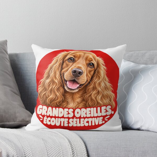 Item preview, English Cocker Spaniel – Big ears, selective listening! – Funny dog designed and sold by ateliermnp.