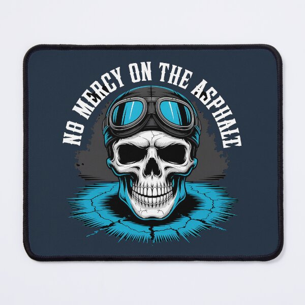 Item preview, No Mercy on the Asphalt, aviator skull designed and sold by LV-creator.
