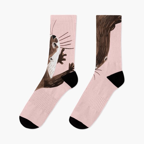 Artikelvorschau, Totem Amblonyx Otter rosa entworfen und verkauft von belettelepink.