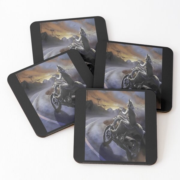Item preview, Werewolf Riding Motorcycle Meme designed and sold by diasj-alisa.
