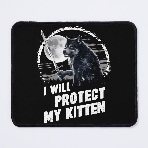 Item preview, Werewolf Ripping Meme Alpha Wolf I Will Protect My Kitten designed and sold by diasj-alisa.