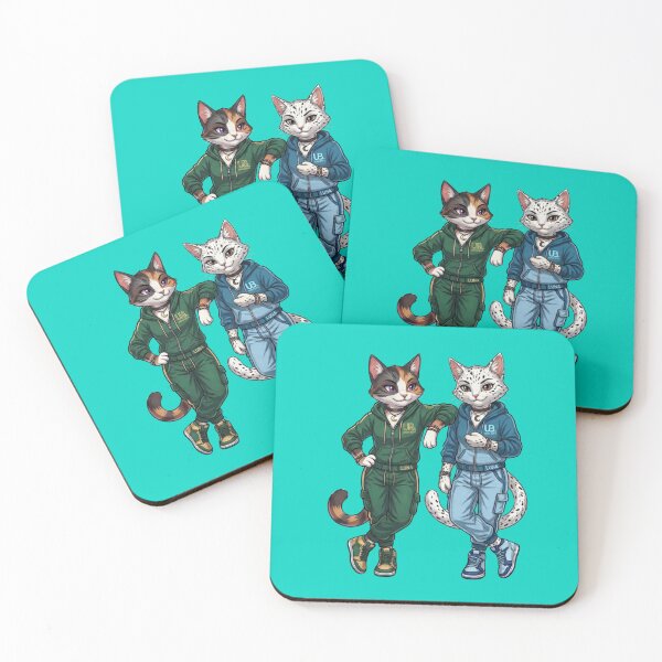 Item preview, Cool Urban Cats Streetwear Duo Hip Hop Best Friends designed and sold by Gianlu1215.