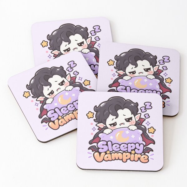 Item preview, Sleepy Vampire – Cute Kawaii Gothic Halloween designed and sold by MetaModel Editions.