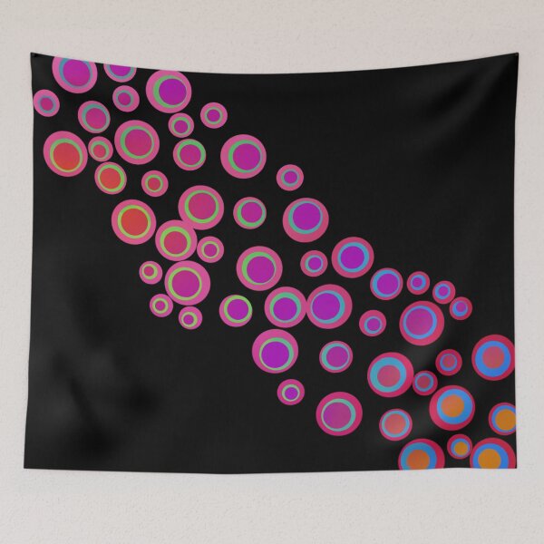 Item preview, Rainbow Bubbles on Black  designed and sold by JaygiesDesign.