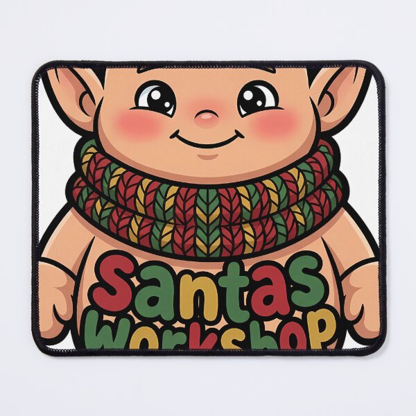 Item preview, Cute Christmas Elf in a Thick Knitted Cowl - Santas Workshop designed and sold by pumsquare.