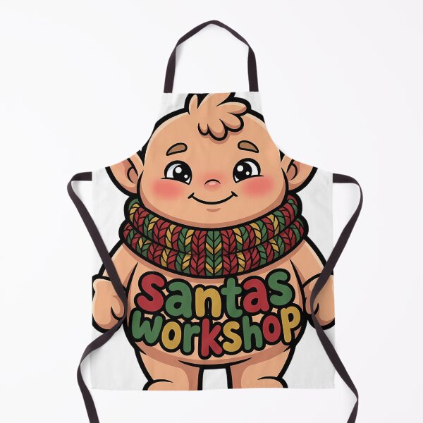 Item preview, Cute Christmas Elf in a Thick Knitted Cowl - Santas Workshop designed and sold by pumsquare.
