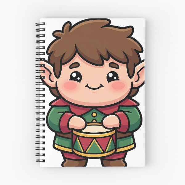 Item preview, Cute Christmas Elf Drummer with a Little Toy Drum designed and sold by pumsquare.