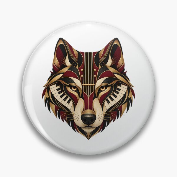 Item preview, Wolf Musical Portrait in 1930s Art Deco designed and sold by Mono.fi Studios.