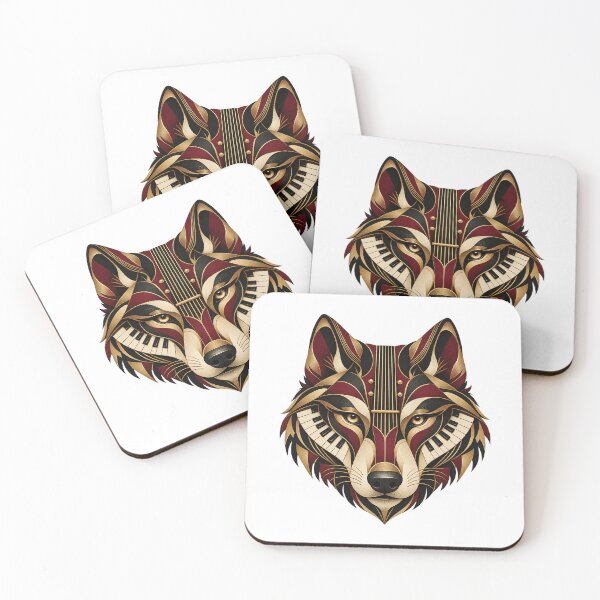 Item preview, Wolf Musical Portrait in 1930s Art Deco designed and sold by Mono.fi Studios.