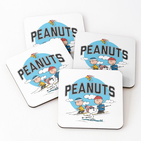 Item preview, Peanuts Gang Skiing Charlie Brown Snoopy Winter Fun designed and sold by TeriGertrudis.