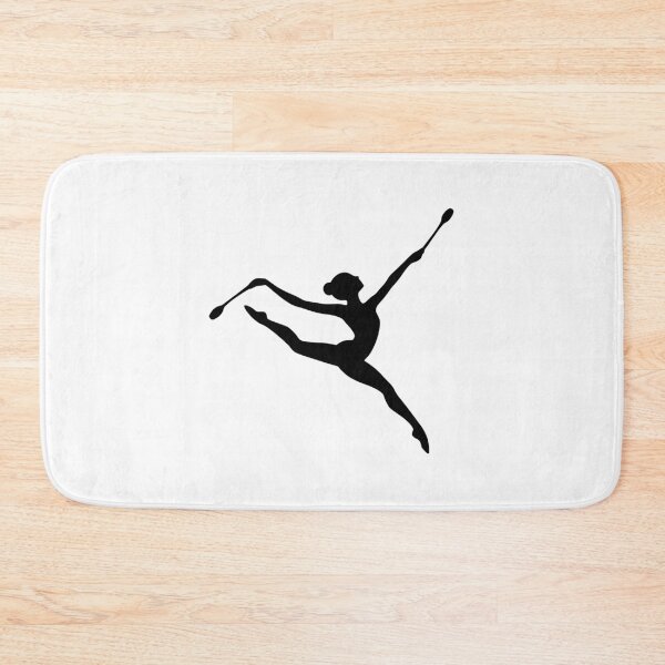 Item preview, Rhythmic Gymnastics Clubs Black Silhouette designed and sold by AnnSign.
